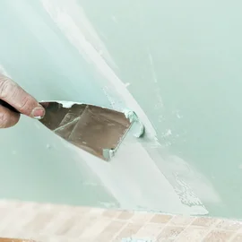 Untergrundvorbereitung - Plasterer - Stock-Fotografie